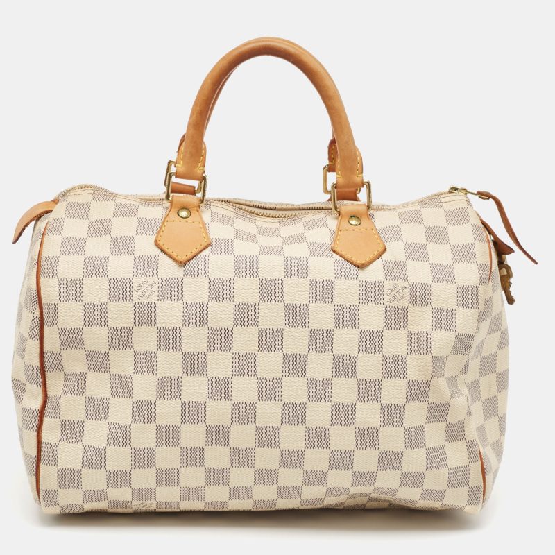Louis Vuitton Damier Azure Canvas Speedy 30 Bag - Barde