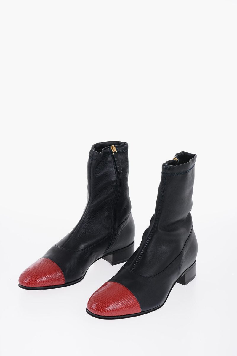 Gucci Boots With Lizard Leather Details - Barde