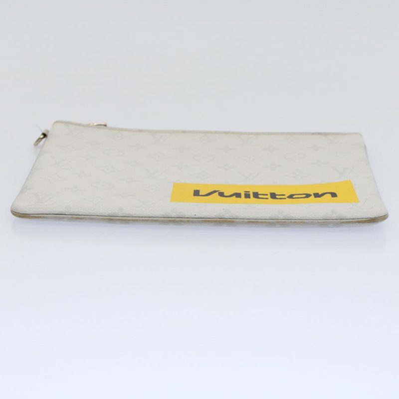 Louis Vuitton Pochette Zippée  Canvas Clutch Bag - Barde - Image 4