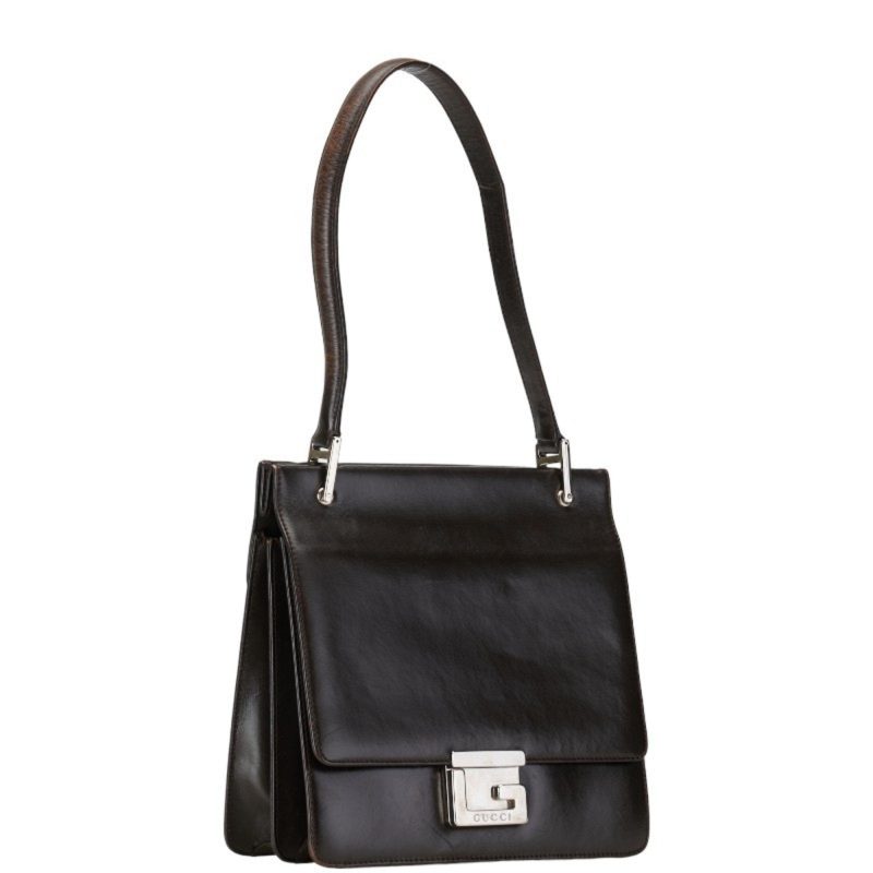 Gucci G Logo  Leather Shoulder Bag () - Barde - Image 4