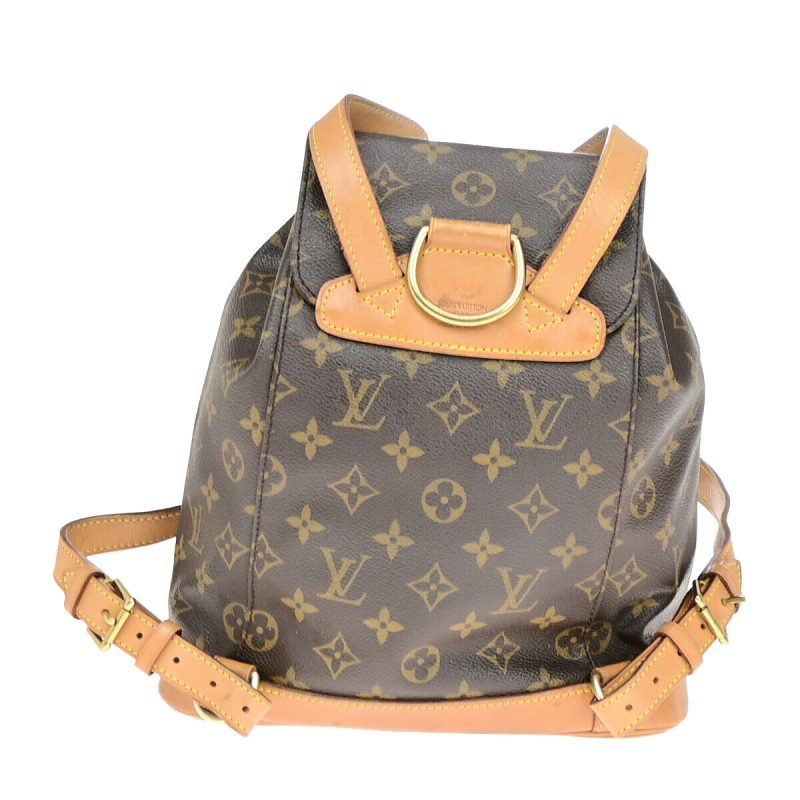 Louis Vuitton Montsouris Mm  Canvas Backpack Bag - Barde - Image 2