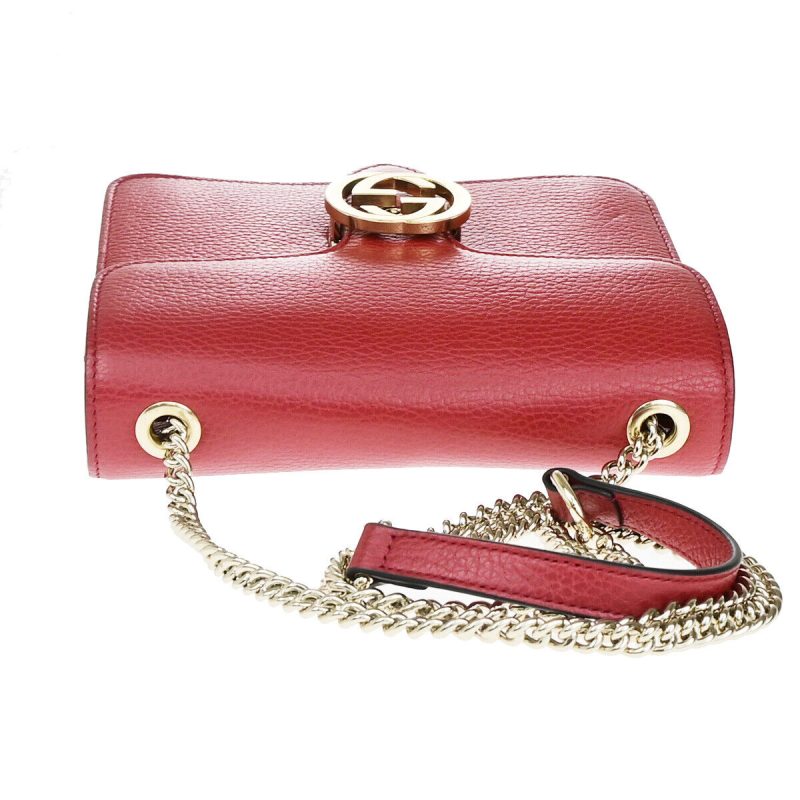 Gucci Interlocking  Leather Shoulder Bag () - Barde - Image 4