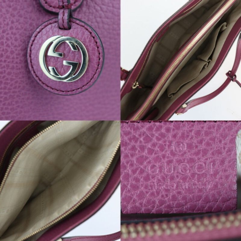 Gucci Interlocking G  Leather Shoulder Bag () - Barde - Image 5