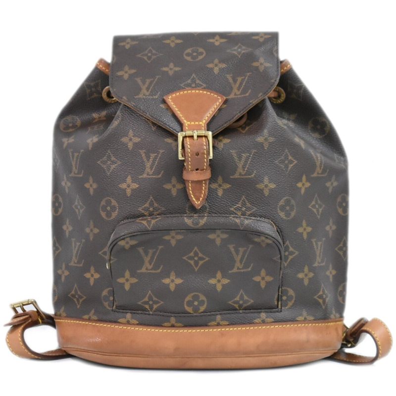Louis Vuitton Montsouris Mm  Canvas Backpack Bag - Barde