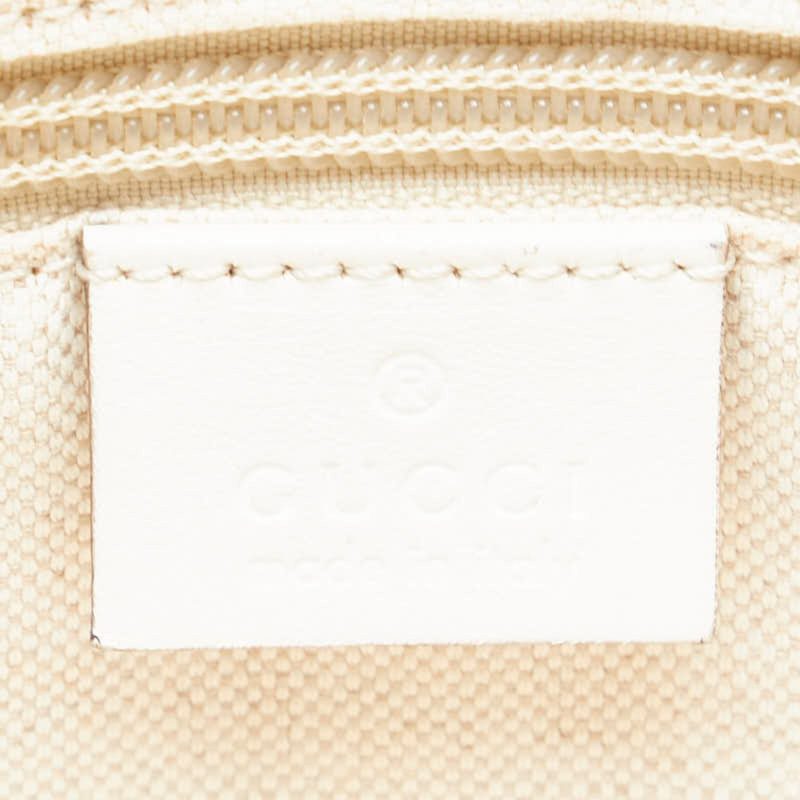 Gucci Navy  Color  Canvas Leather Handbag Tote Bag (Pre-Owned) - Barde - Image 6