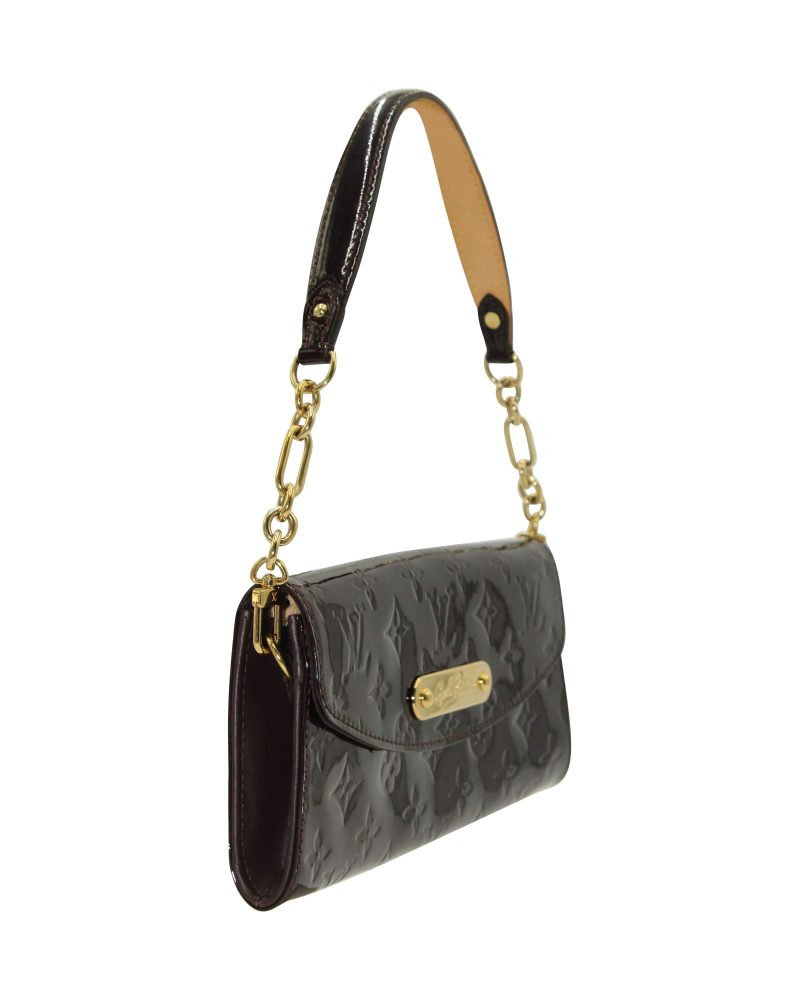 Louis Vuitton Sunset Boulevard Shoulder Bag in Violet Monogram 'Vernis' Patent Leather - Barde - Image 3