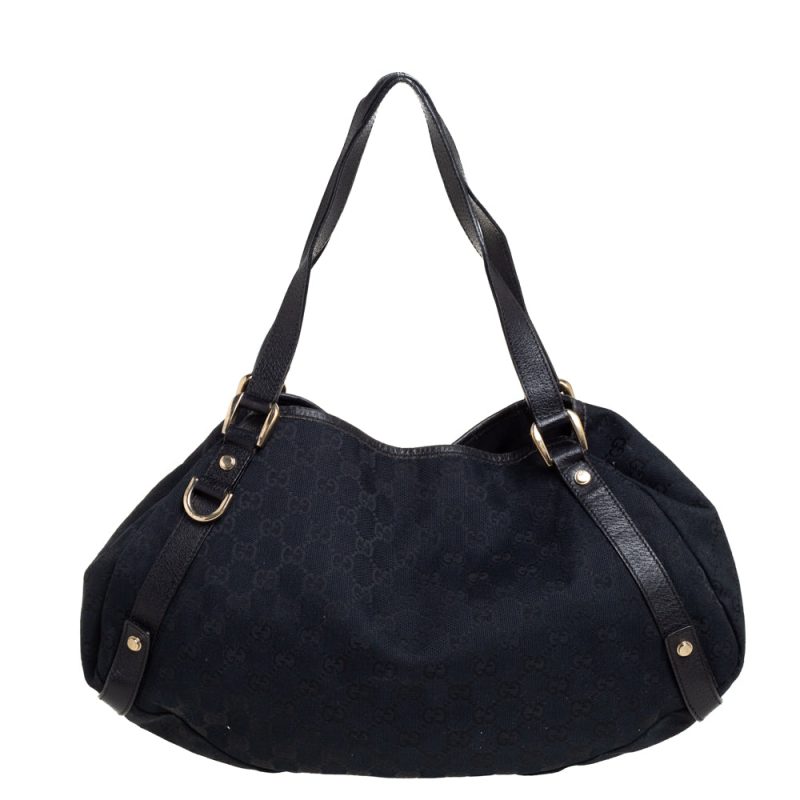 Gucci  Gg Canvas And Leather Abbey Hobo - Barde