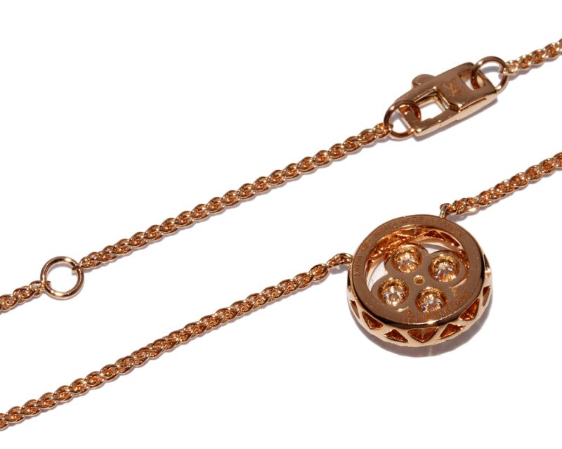 Louis Vuitton K18PG Diamond Pendant Necklace Q93491 - Barde - Image 5