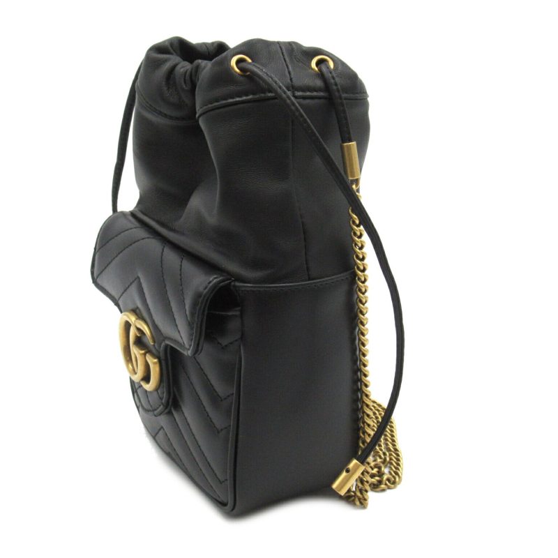 Gucci GG Marmont Mini Bucket Shoulder Bag - Barde - Image 3