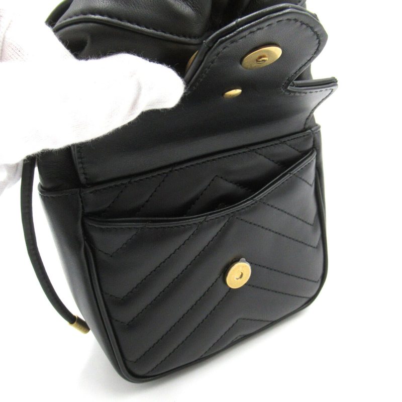Gucci GG Marmont Mini Bucket Shoulder Bag - Barde - Image 4