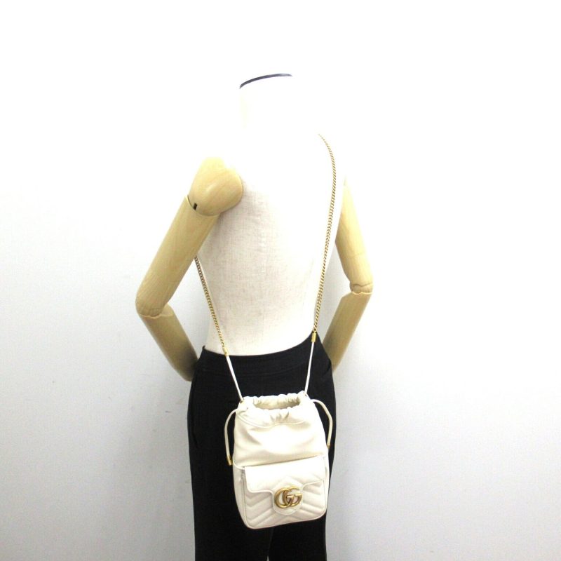 Gucci GG Marmont Mini Bucket Shoulder Bag - Barde - Image 6