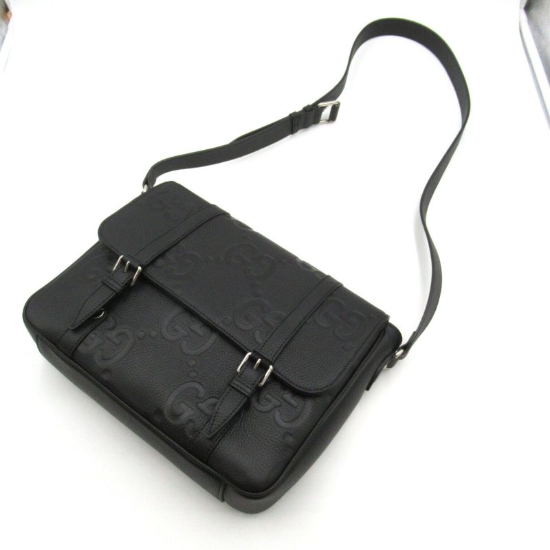 Gucci Jumbo GG Medium Messenger Bag Leather - Barde - Image 5