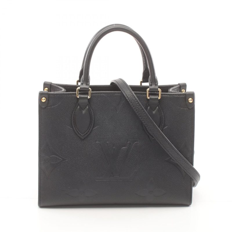Louis Vuitton OnTheGo PM Monogram Noir Leather Handbag - Barde