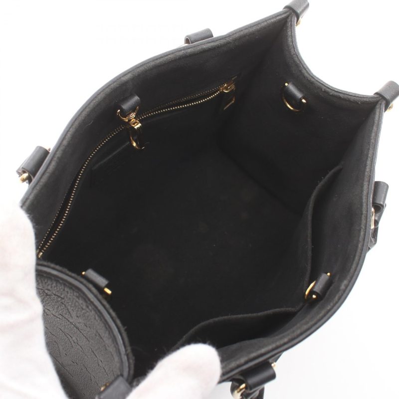 Louis Vuitton OnTheGo PM Monogram Noir Leather Handbag - Barde - Image 3