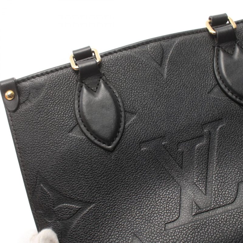 Louis Vuitton OnTheGo PM Monogram Noir Leather Handbag - Barde - Image 9