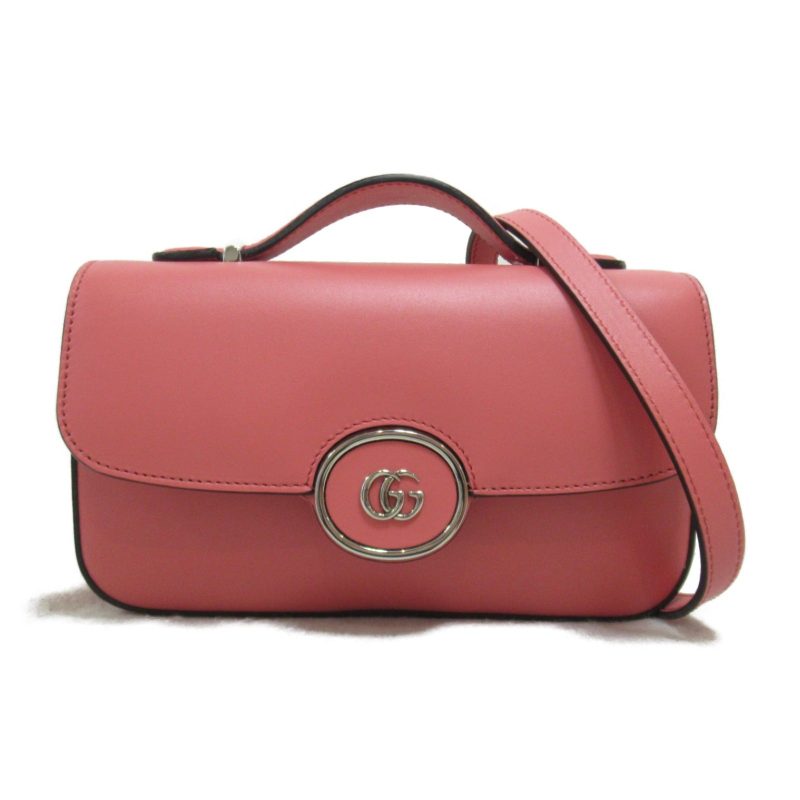 Gucci Mini Leather Shoulder Bag Pink - Barde