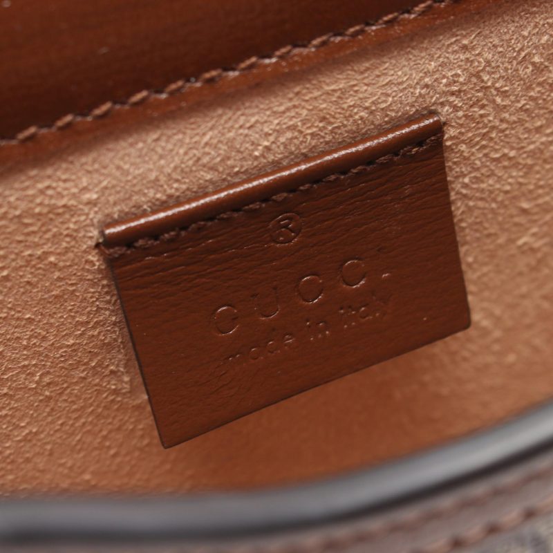 Gucci Horsebit 1955 Mini Bag PVC Canvas Leather - Barde - Image 4