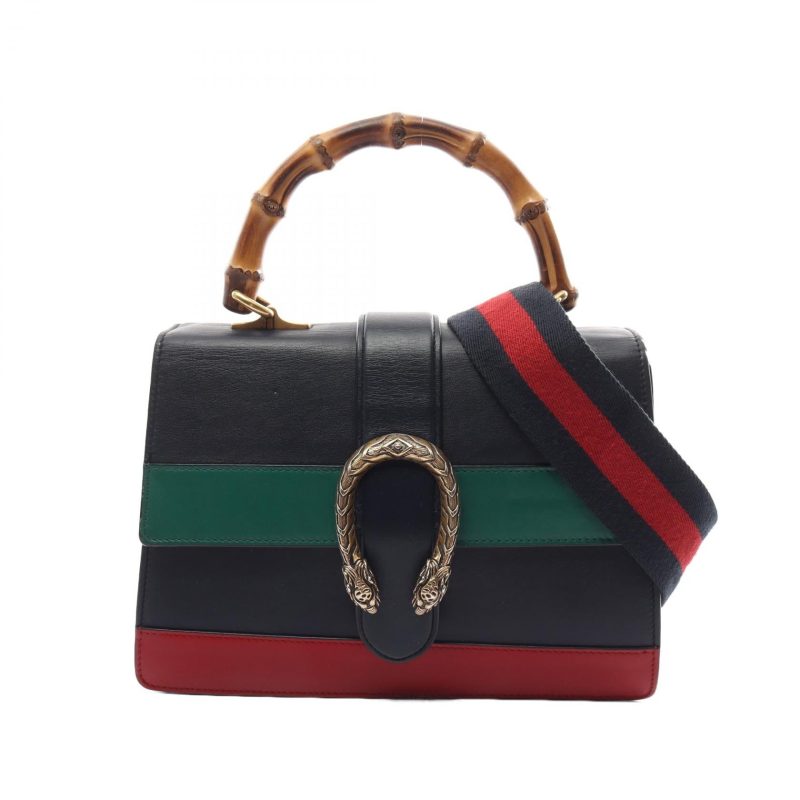 Gucci Bamboo Dionysus Medium Leather Handbag - Barde