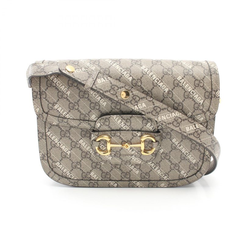 Gucci Horsebit 1955 Shoulder Bag Beige/White - Barde