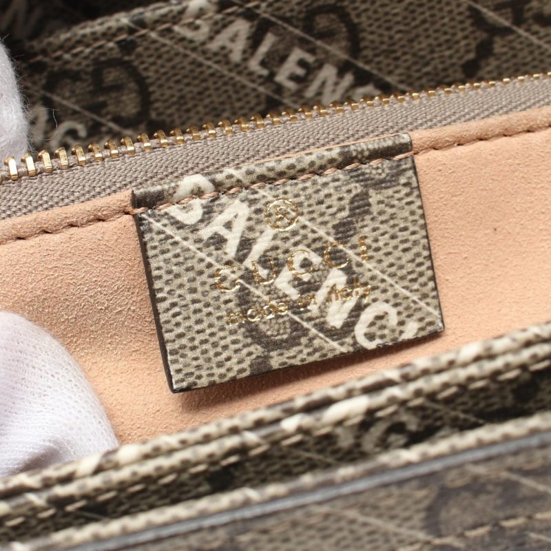 Gucci Horsebit 1955 Shoulder Bag Beige/White - Barde - Image 4