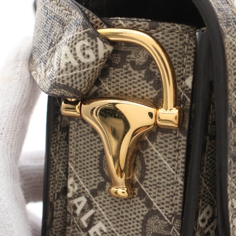 Gucci Horsebit 1955 Shoulder Bag Beige/White - Barde - Image 5