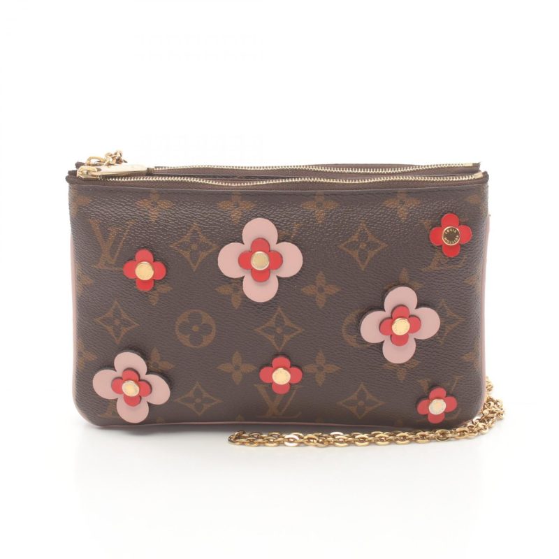 Louis Vuitton Monogram Double Zip Pochette Bag - Barde