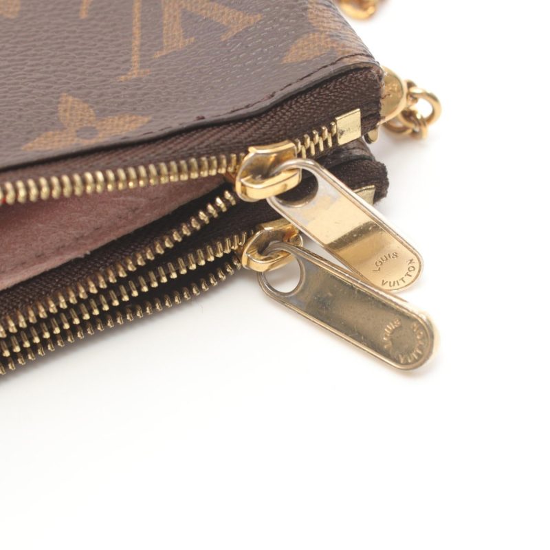 Louis Vuitton Monogram Double Zip Pochette Bag - Barde - Image 9