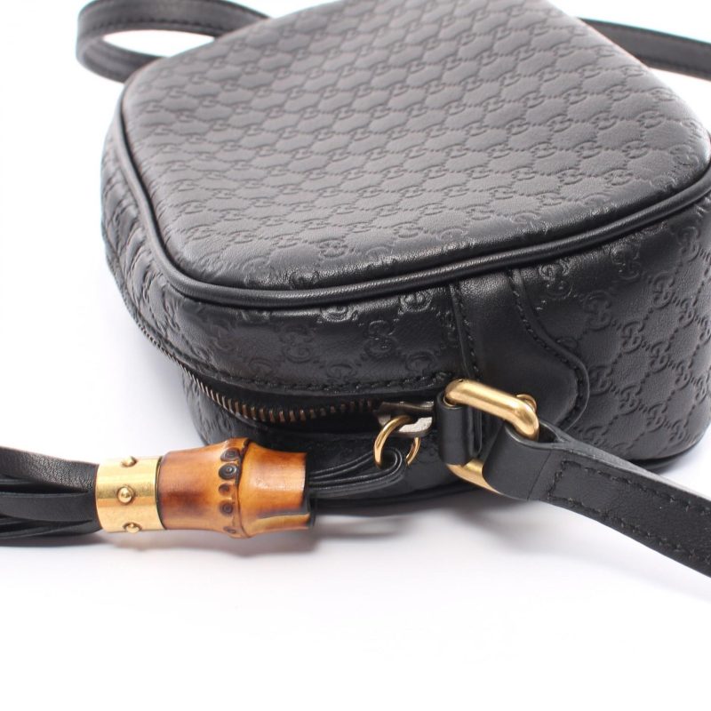 Gucci Leather Microguccissima Bamboo Shoulder Bag - Barde - Image 6
