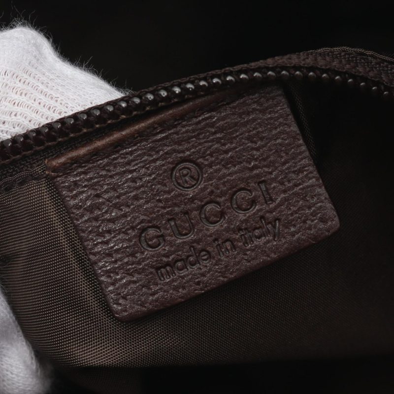 Gucci Canvas Leather GG Webbing Tote Bag 155524 - Barde - Image 4