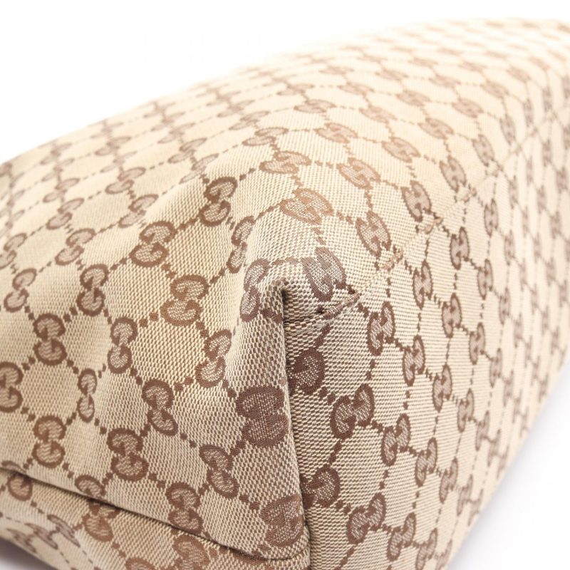Gucci Canvas Leather GG Webbing Tote Bag 155524 - Barde - Image 6