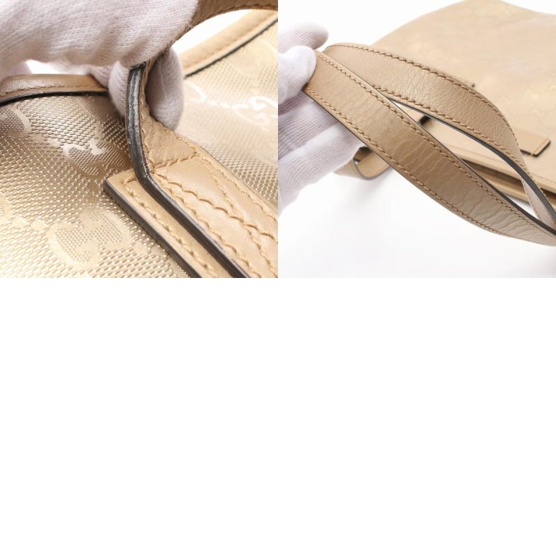 Gucci GG Imprime Tote Bag PVC Canvas Leather - Barde - Image 10