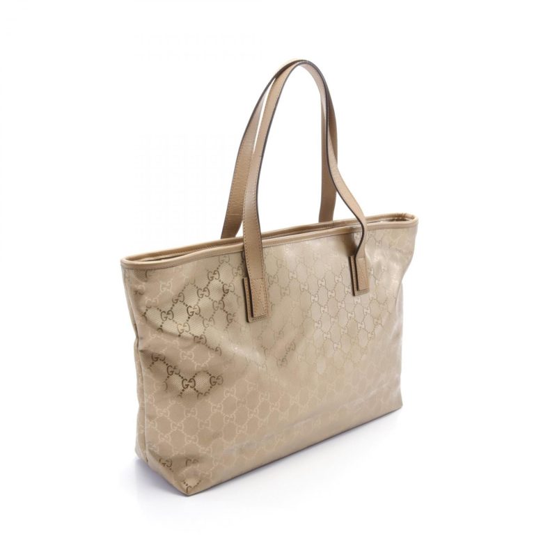 Gucci GG Imprime Tote Bag PVC Canvas Leather - Barde - Image 2