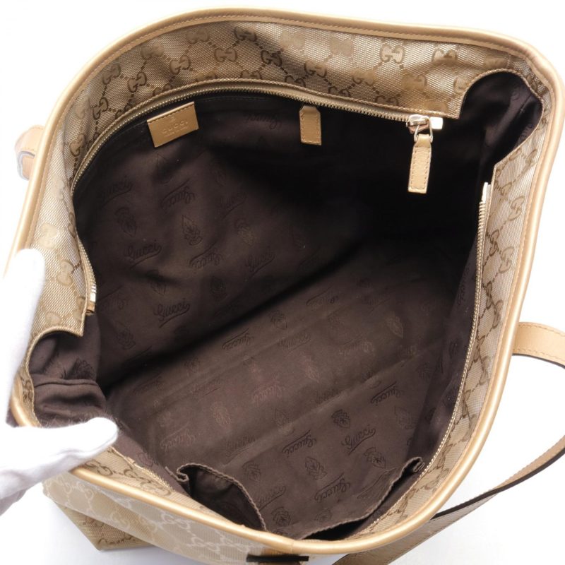Gucci GG Imprime Tote Bag PVC Canvas Leather - Barde - Image 3