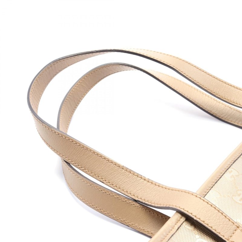 Gucci GG Imprime Tote Bag PVC Canvas Leather - Barde - Image 6