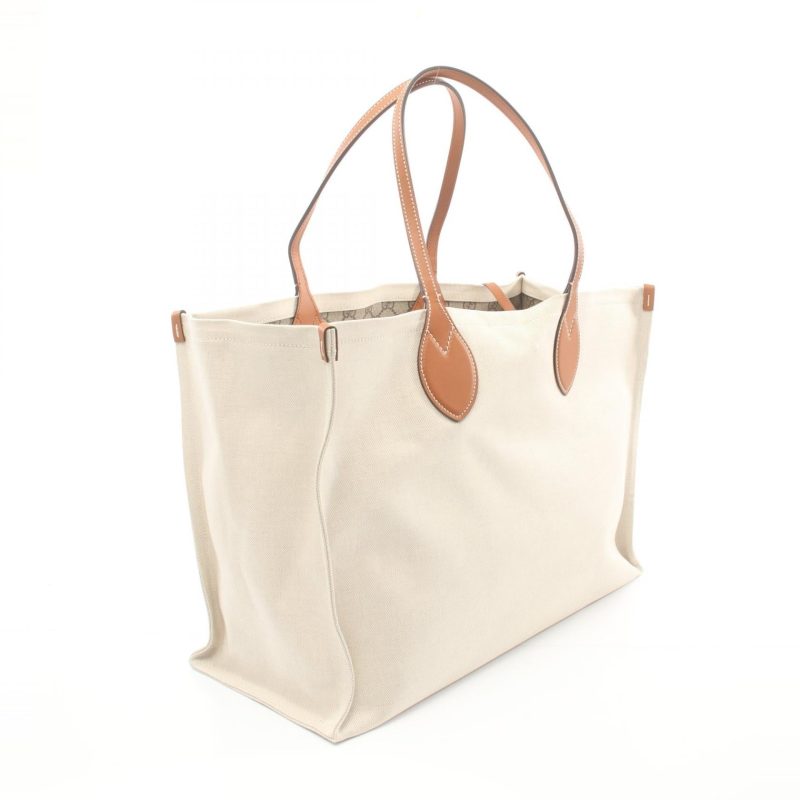 Gucci Canvas Leather Print Tote Bag - Barde - Image 2