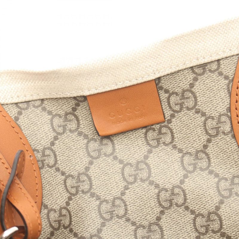 Gucci Canvas Leather Print Tote Bag - Barde - Image 4