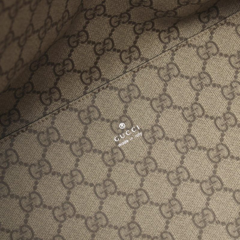 Gucci Canvas Leather Print Tote Bag - Barde - Image 5