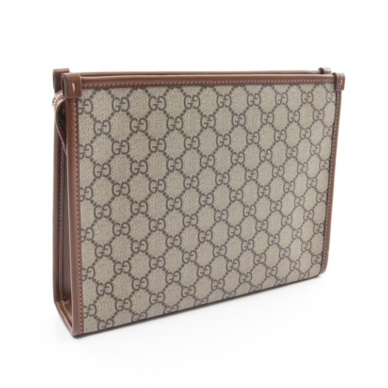 Gucci Interlocking G GG Supreme Clutch Bag - Barde - Image 2