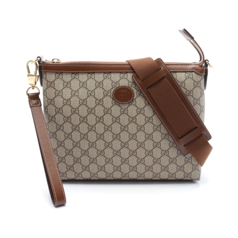 Gucci GG Supreme Messenger Bag PVC Leather - Barde