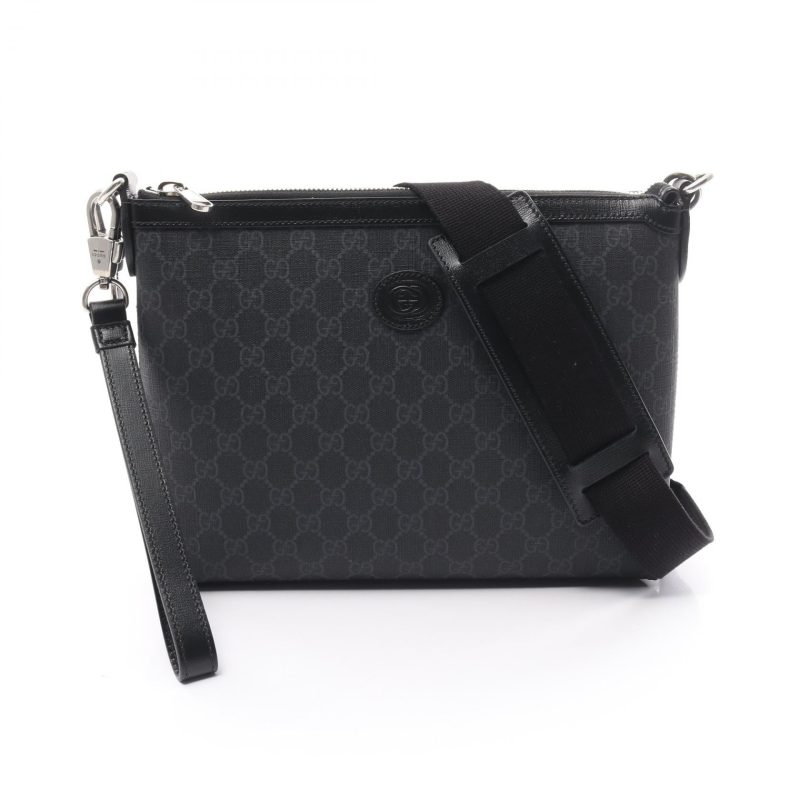 Gucci GG Supreme Shoulder Bag Leather - Barde