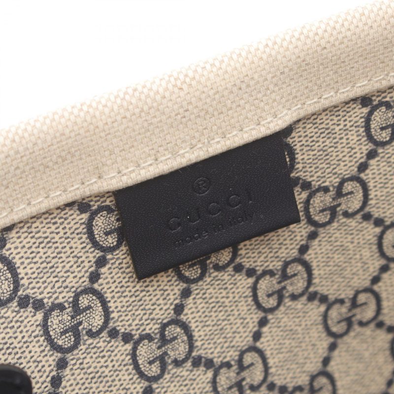 Gucci Canvas Leather Print Tote Bag - Barde - Image 4