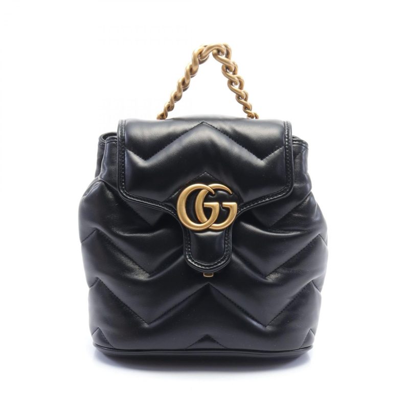 Gucci Leather GG Marmont Mini Backpack - Barde
