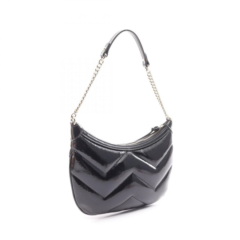 Gucci GG Marmont Small Patent Leather Shoulder Bag - Barde - Image 2