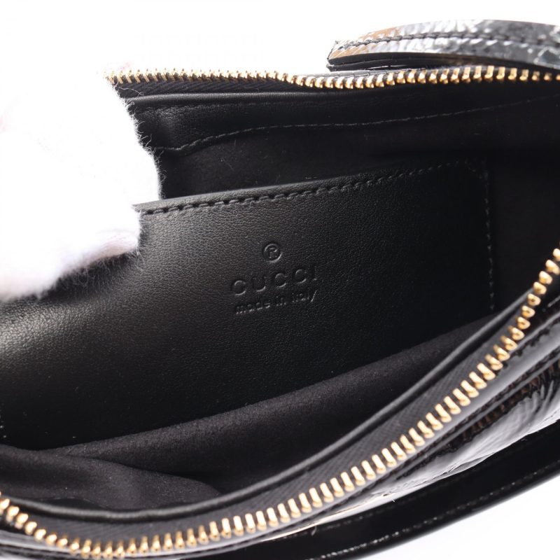 Gucci GG Marmont Small Patent Leather Shoulder Bag - Barde - Image 4
