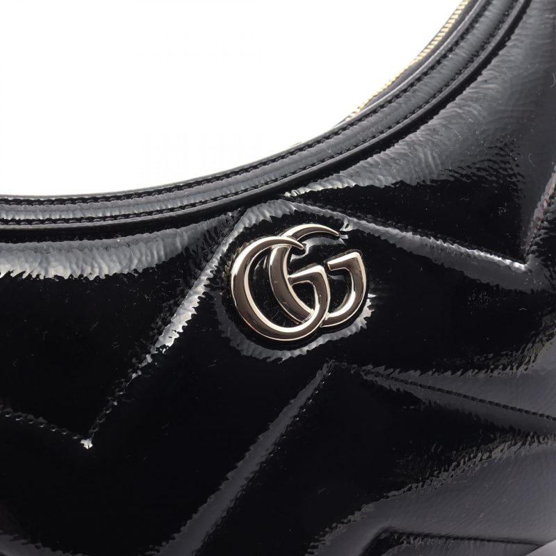 Gucci GG Marmont Small Patent Leather Shoulder Bag - Barde - Image 5