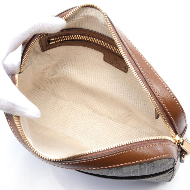 Gucci GG Supreme Shoulder Bag PVC Leather - Barde - Image 3