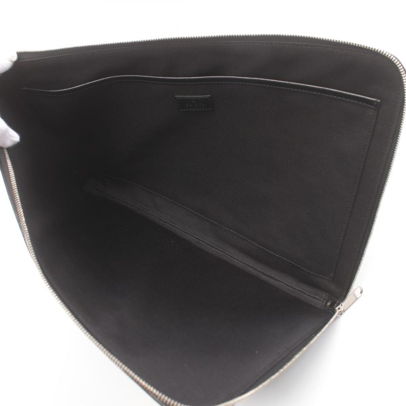 Gucci GG Supreme Document Clutch Bag Black - Barde - Image 3