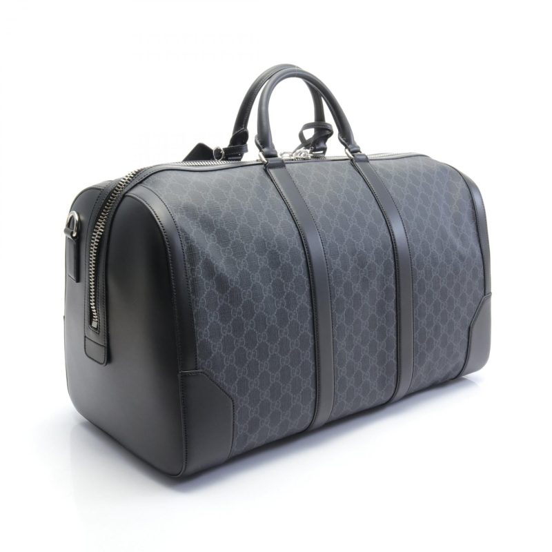 Gucci GG Supreme Boston Bag Leather Black - Barde - Image 2