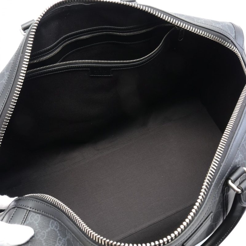 Gucci GG Supreme Boston Bag Leather Black - Barde - Image 3