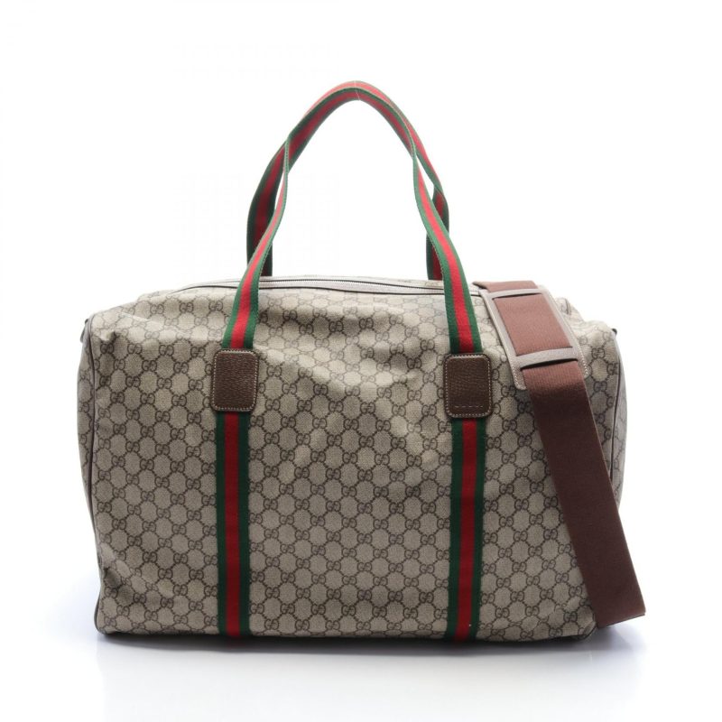 Gucci Large Duffle Bag GG Supreme PVC Leather - Barde